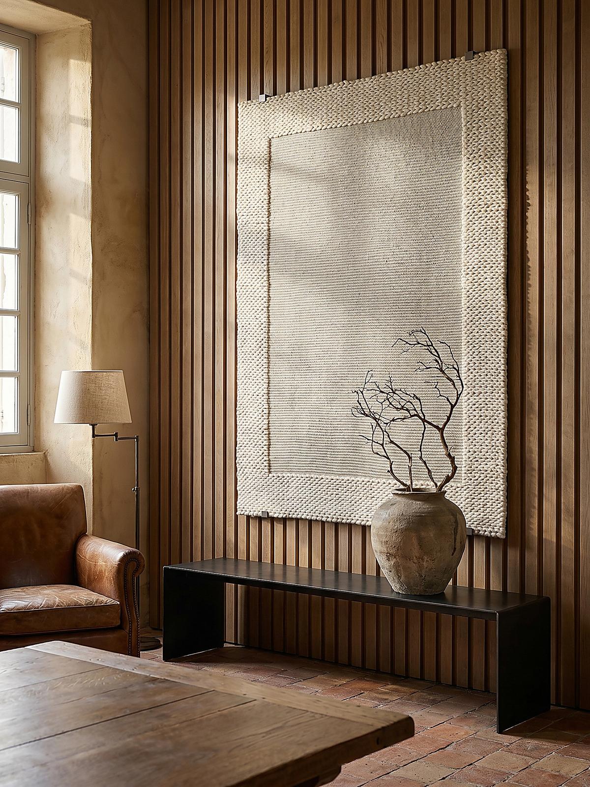 WOLLTEPPICH handgewebt CALDER, einfarbig, Beige, 120 x 170 cm - Beige, Textil (120/170cm) - KADIMA DESIGN