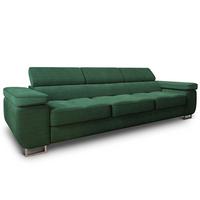 BETTSOFA MOSINE Grün Kordstoff mit Schlaffunktion - Grün, Textil (281/87/98cm) - MASSENO