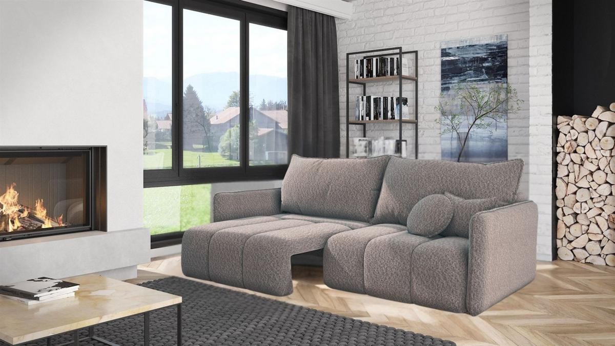 SCHLAFSOFA Morgano - Grün, Holzwerkstoff/Textil (216/86/102cm) - Fun Möbel