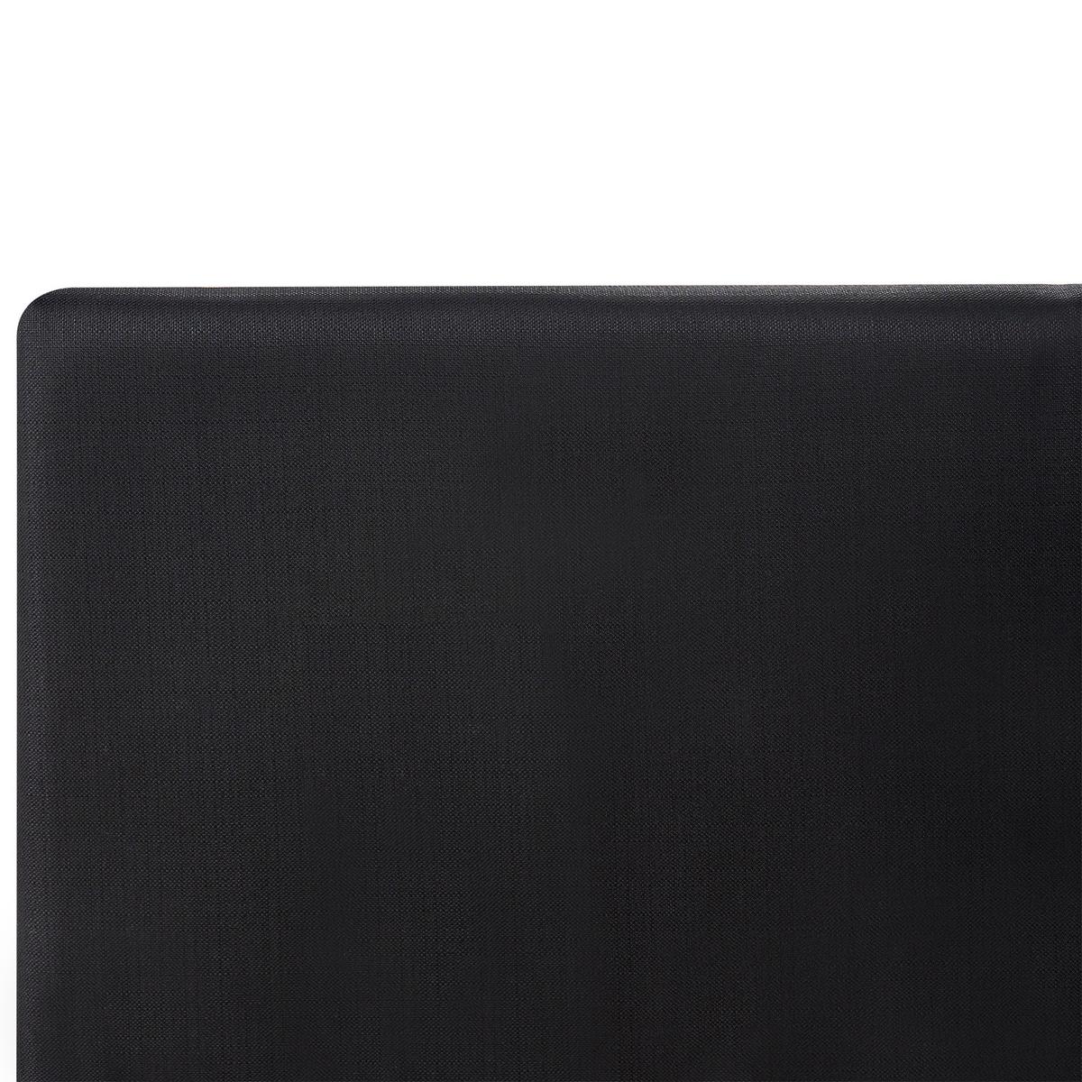 BETT mit Lattenrost 120/200 cm Stoff Schwarz Fitou - Schwarz, Textil (120/200cm) - Beliani