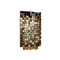 WANDBILD Silber 62/104 cm - Silberfarben/Braun, Holz/Kunststoff (6.8/104cm) - KUNSTLOFT