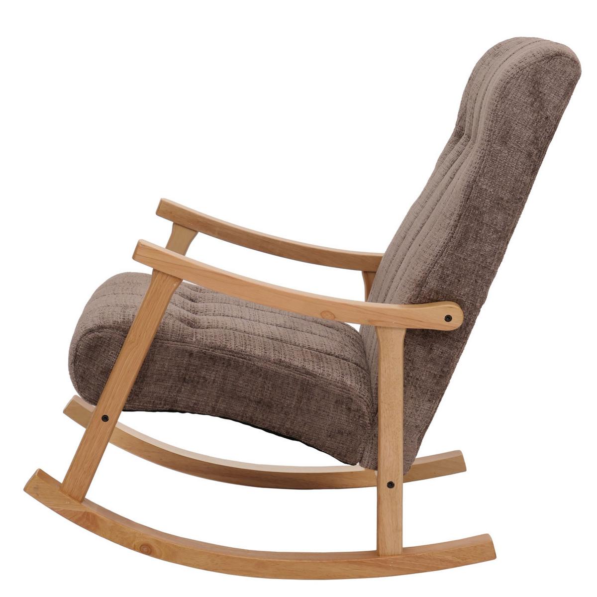 SCHAUKELSTUHL Braun - Braun/Naturfarben, Textil (64/97/85cm) - MCW