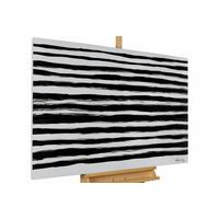 ACRYLBILD HANDGEMALT 120/80 cm - Schwarz, Holz/Textil (120/80cm) - KUNSTLOFT