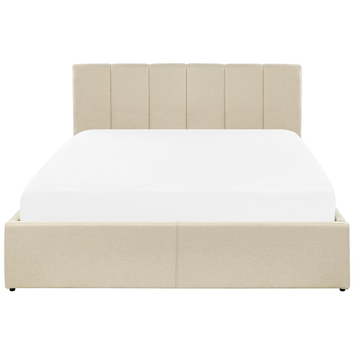 POLSTERBETT 140/200cm Beige Dreux - Beige, Textil (140/200cm) - Beliani