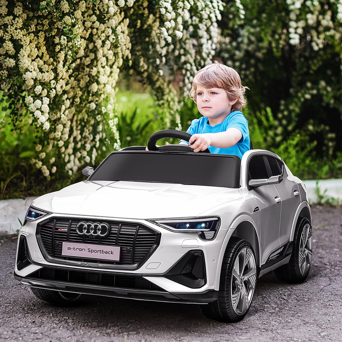 KINDERFAHRZEUG Elektroauto Elektro Kinderauto für kinder ab 3 Jahre Weiß - Weiß, Metall (108/60/47cm) - HOMCOM