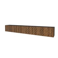 LOWBOARD VIRA-W 3x100x40x40 cm - Schwarz / Katania - Eiche Wotan, Holzwerkstoff (300/40/40cm) - ALTDECOR
