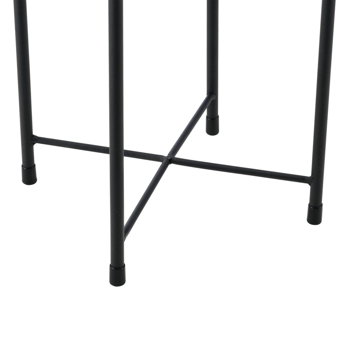 PFLANZENSTÄNDER-SET 2 TLG. Mol - Goldfarben/Schwarz, Metall (24/70/24cm) - [en.casa]