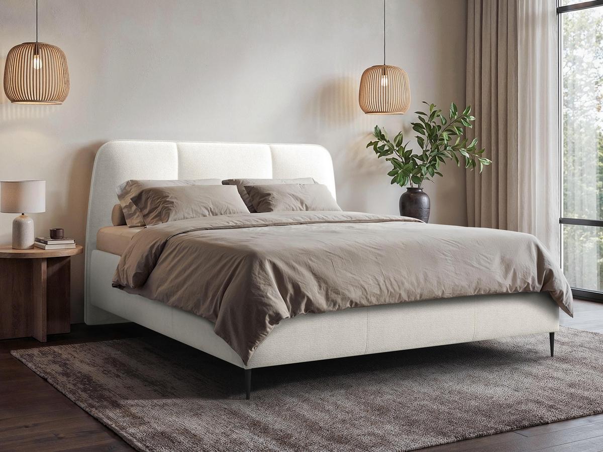 POLSTERBETT Oasis - Creme/Schwarz, Holz/Holzwerkstoff (160/200cm) - MIRJAN24