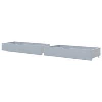 BETTSCHUBLADE 2er set Grau Cronat - Grau, Holz - Beliani