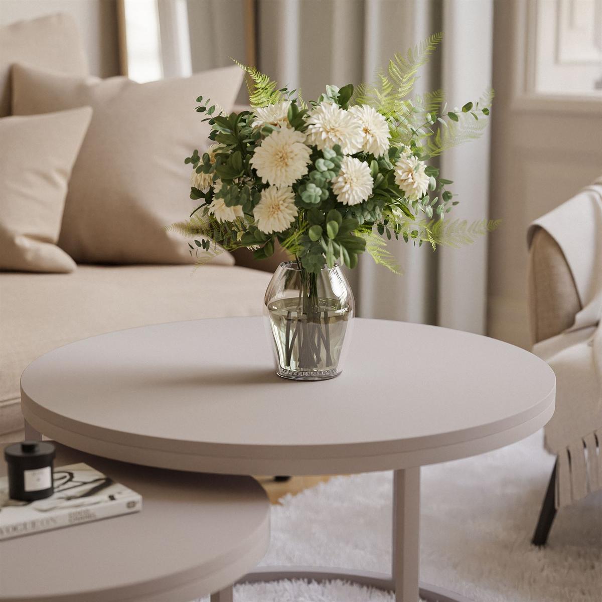 COUCHTISCH CIRI 2-in-1 MATT KASCHMIR - Kaschmir/Beige, Holzwerkstoff (70/70/48cm) - Lookway