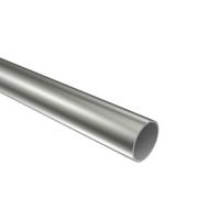 RUNDROHR 120 cm, 20 mm Ø Edelstahl - Edelstahlfarben, Metall (120cm) - INTERDECO