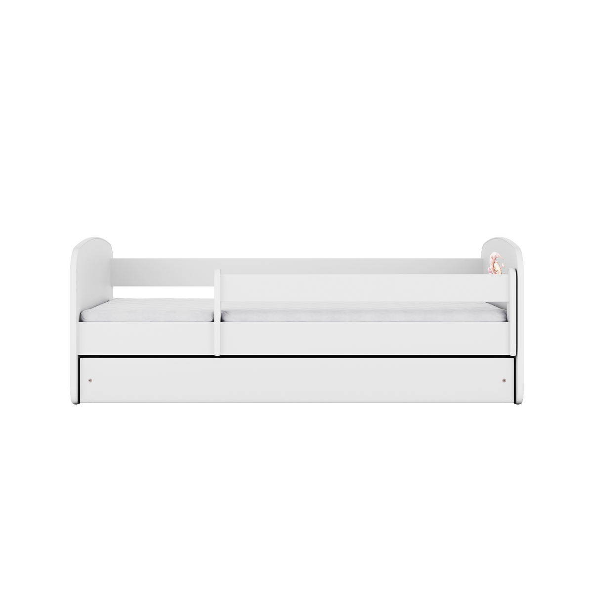KINDERBETT schlafen mit Schublade und Matratze 160/80 - Weiß, Holzwerkstoff (80/160cm) - RAUMHIRSCH FURNITURE