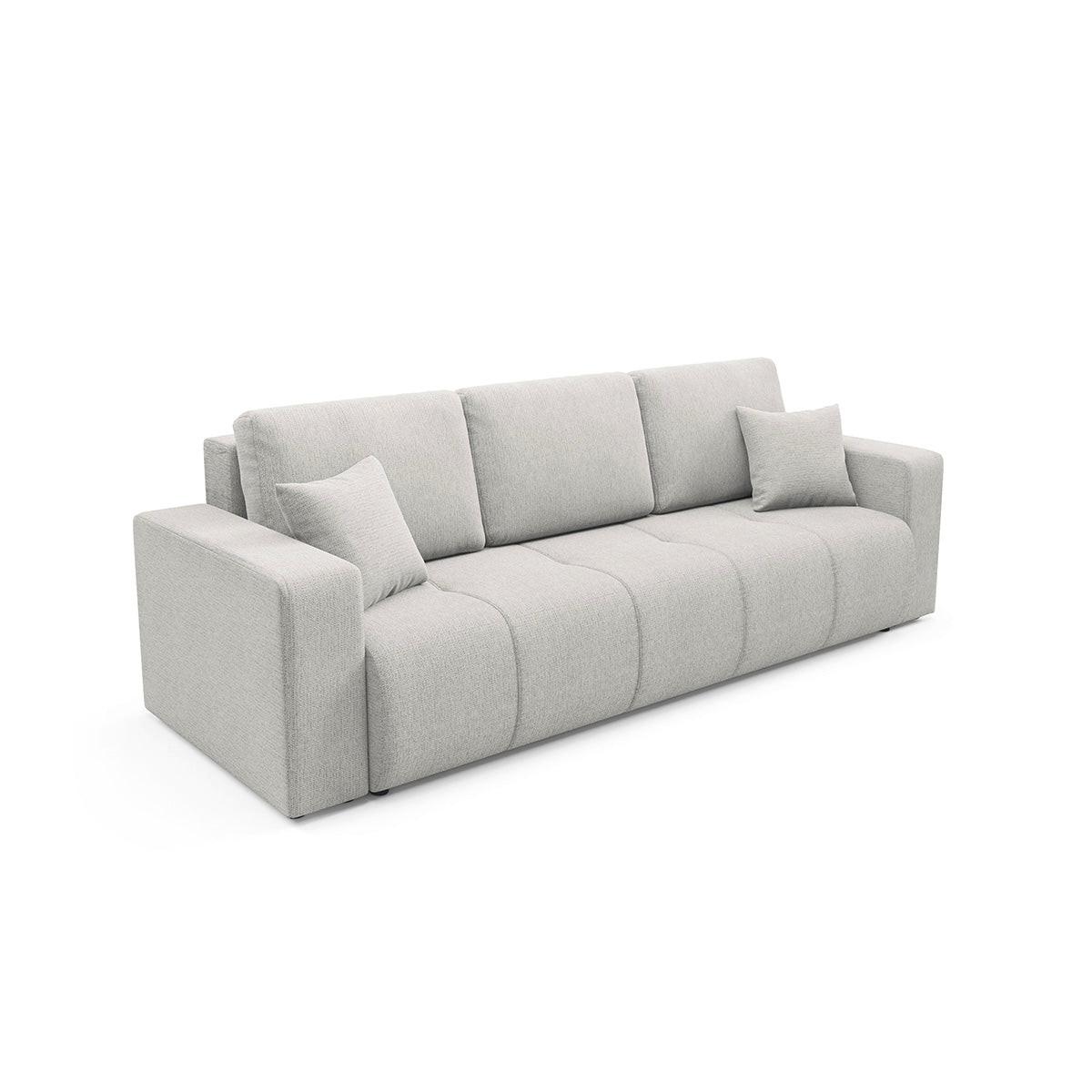 SOFA Vasco 3 Sitzplätze Hellgrau - Grau, Holz (244/86/92cm) - Petits-meubles