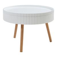COUCHTISCH Bongard II 60/45 cm - Weiß/Braun, Holz/Holzwerkstoff (60/60/45cm) - [en.casa]