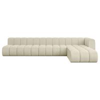 ECKSOFA modulares Sofa Darnel-L3 - 387x177x70 cm Beige - Beige, Holzwerkstoff/Textil (387/177cm) - ALTDECOR