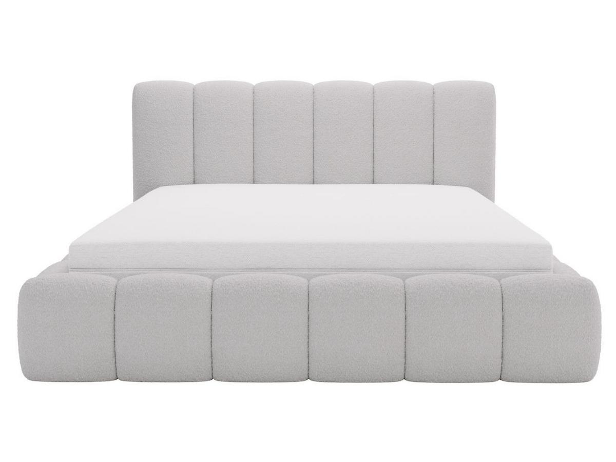 POLSTERBETT Cloud 140x200 Bouclé-Stoff Grau - Grau, Textil (140/200cm) - Graingold