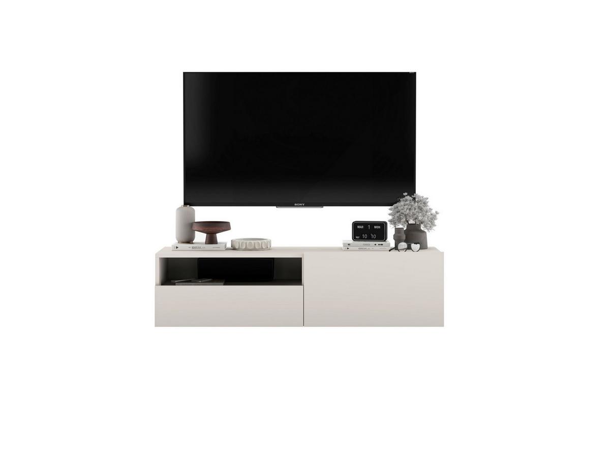 TV-SCHRANK Enjoy Kaschmir matt Schublade 120 cm - Kaschmir, Holzwerkstoff (120/30/35cm) - Meble Lindner