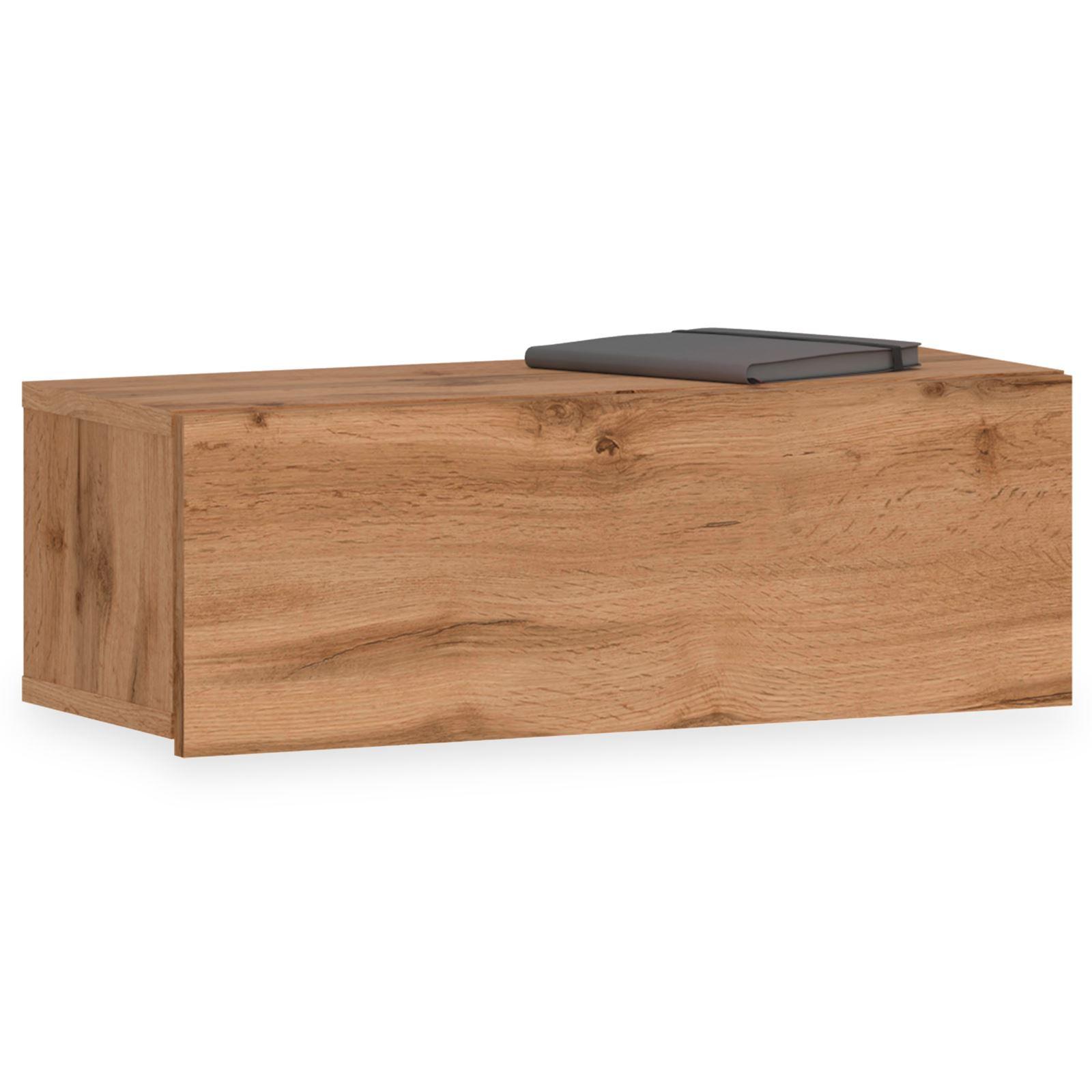 HÄNGENDER NACHTTISCH NANI - Eiche Wotan, Holzwerkstoff (60/21/27cm) - IDIMEX