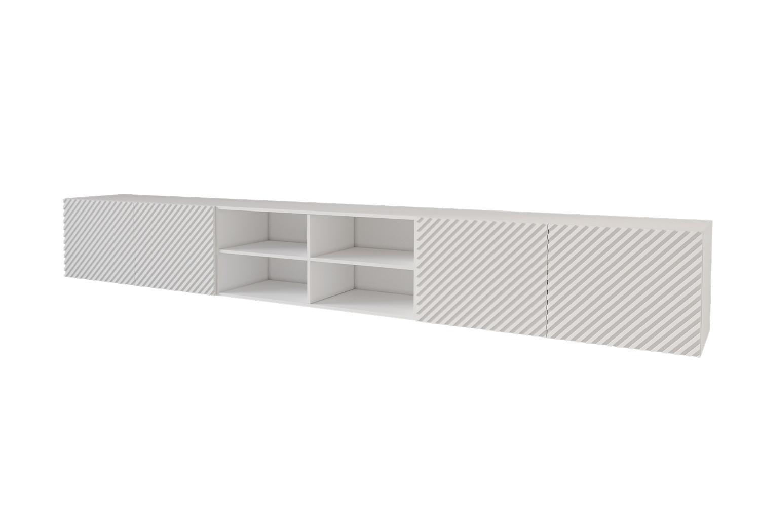 LOWBOARD ZENO-W 3x100x40x40 cm - Weiß - Weiß, Holzwerkstoff (300/40/40cm) - ALTDECOR
