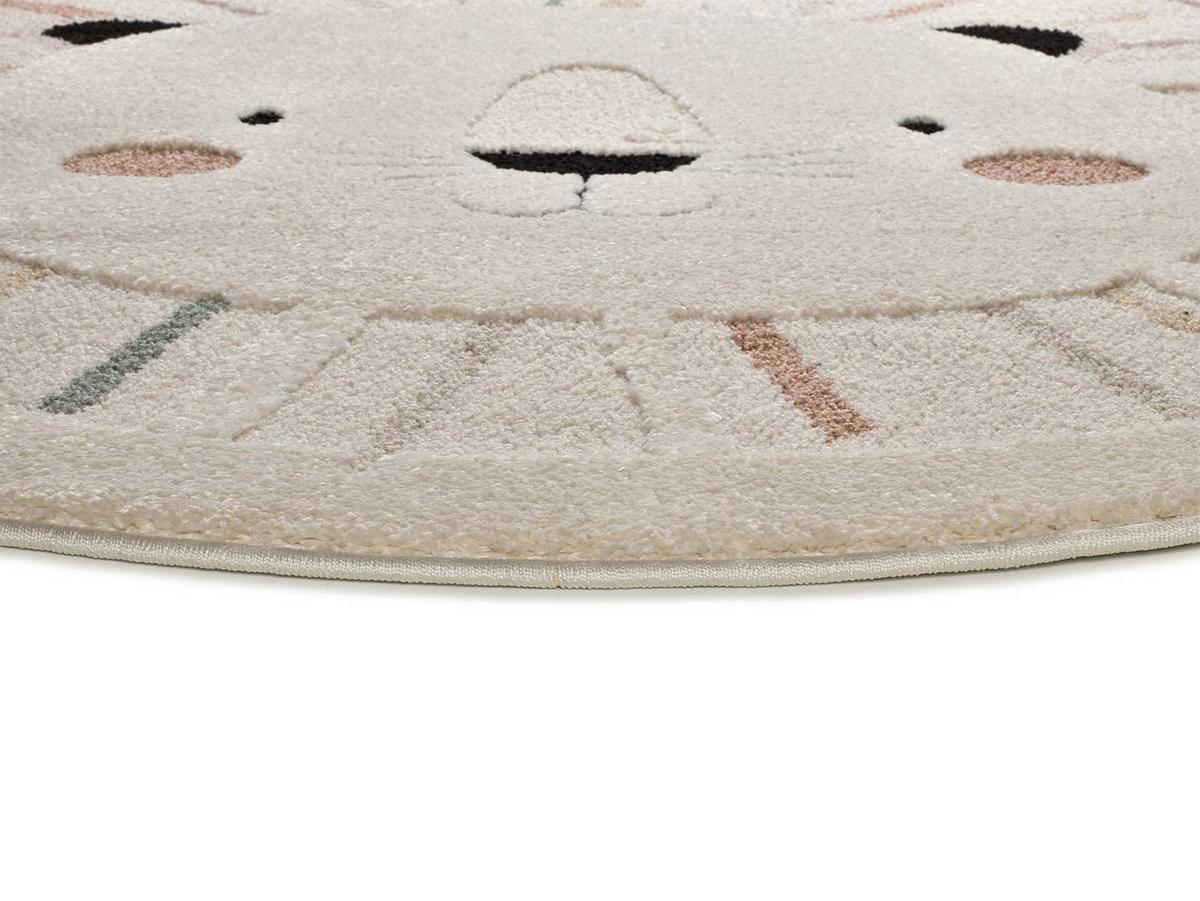 KINDERTEPPICH Weiß Clown 120/120 cm - Weiß, Textil (120/120cm) - Atticgo
