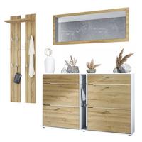 GARDEROBE Orlando Eiche Natur - Eichefarben, Holzwerkstoff (215/210/28cm) - Vladon