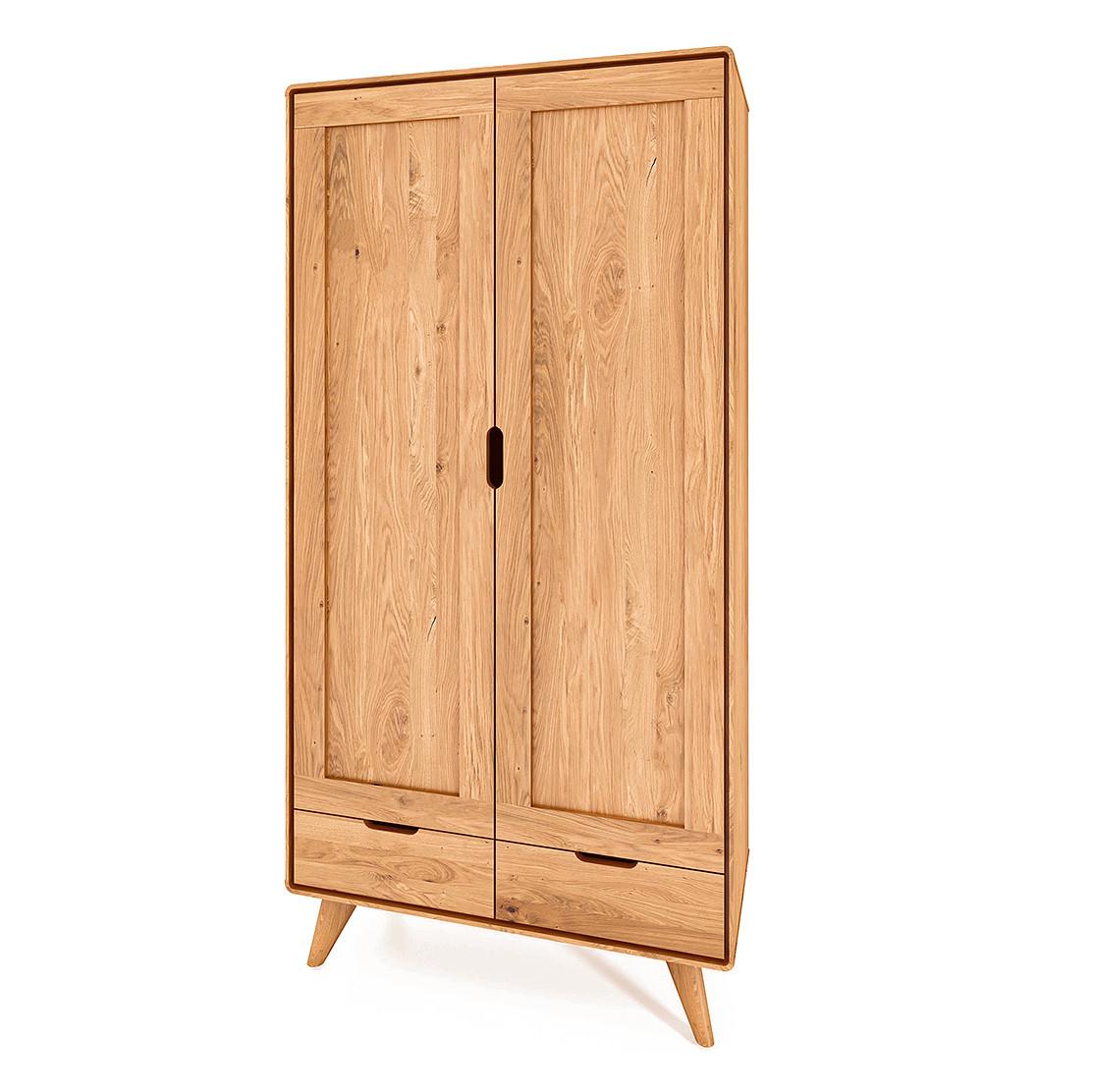 GREG KLEIDERSCHRANK Wildeiche - Wildeiche, Holz (90/180/45cm) - byoak