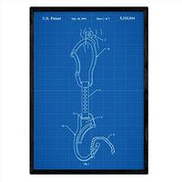 POSTER Karabiner Klettern Patent A3 Rahmenlos - Klar, Papier (29.7/5/42cm) - Nacnic