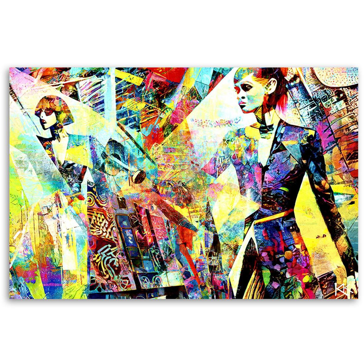 KUNSTDRUCK Lila 60/40 cm - Lila, Textil (60/40cm) - KUNSTLOFT