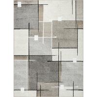 TEPPICH Niederflor Patchwork THUR Polypropylen Grau 80 x 140 cm - Beige, Textil (140/200cm) - KADIMA DESIGN