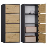 KOMMODE Anthrazit, Artisan 50/119/40 - Anthrazit, Holzwerkstoff (50/119/40cm) - RAUMHIRSCH FURNITURE