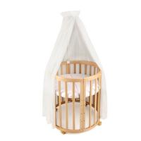 BABY Betthimmel Baldachin mit Himmelstange - Ecru, Textil - waldin