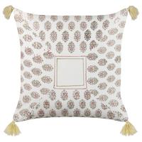 DEKOKISSEN Bunt 45/45 cm Setosa - Multicolor, Naturmaterialien/Textil (45/45cm) - Beliani
