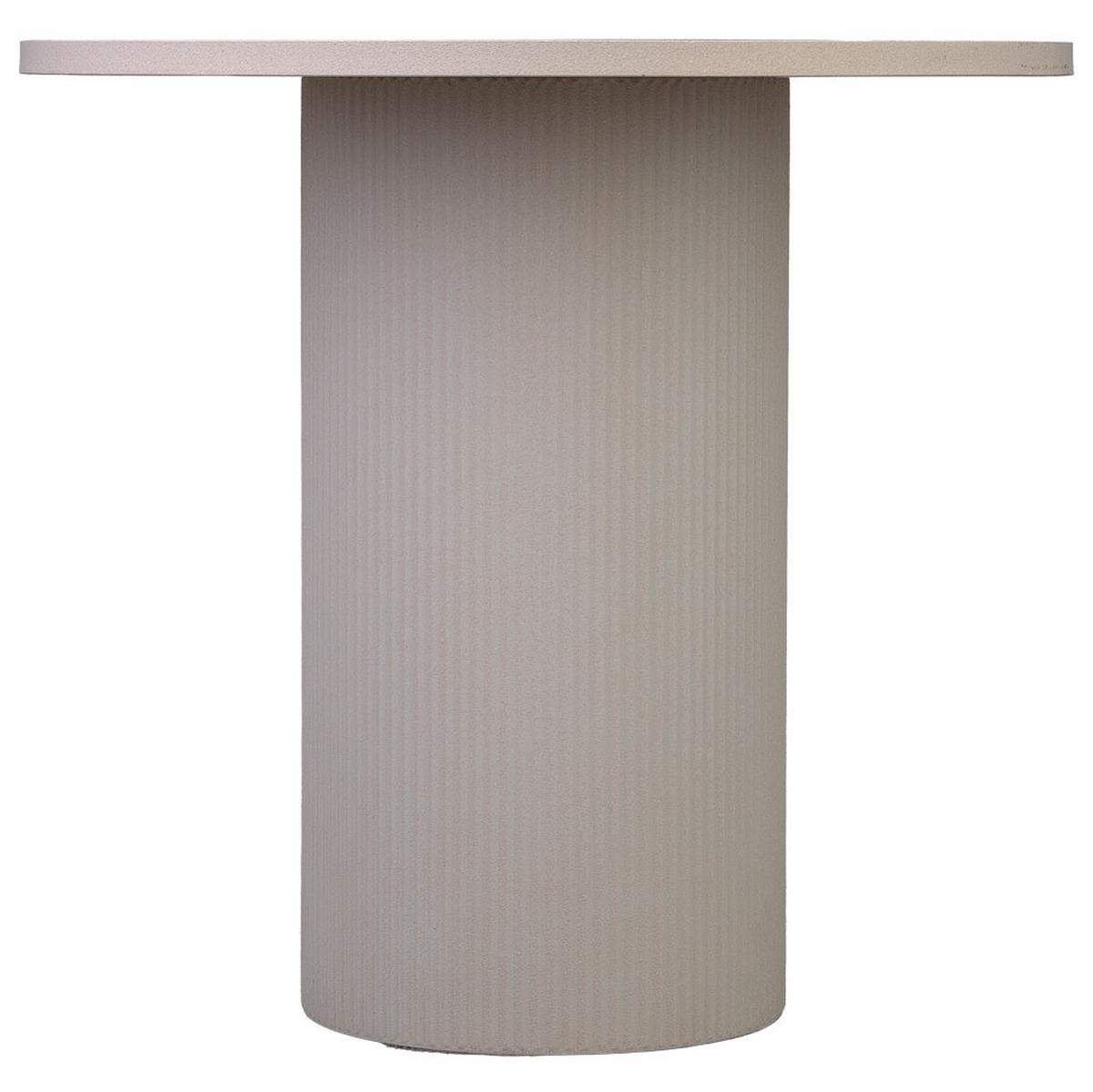 TISCH aus Metall und Holz, 65x61cm - Beige, Metall (65/65/60.5cm) - Wanderlust
