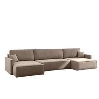 WOHNLANDSCHAFT Louis Salvador - Hellbraun, Holzwerkstoff/Textil (348/83/142cm) - Fun Möbel