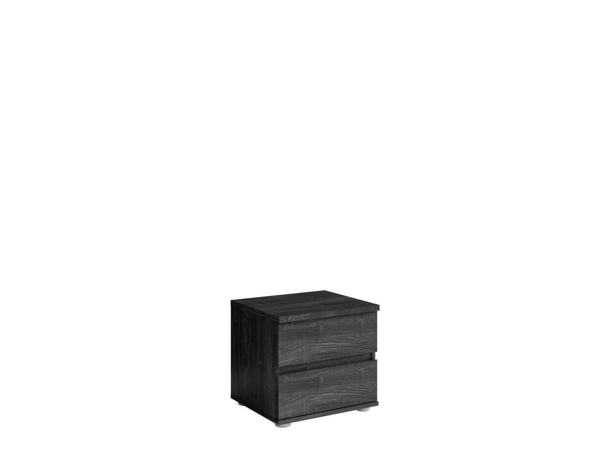 NACHTTISCHE Portland Esche Schwarz 47/43/41 - Schwarz, Holzwerkstoff (47/43/41cm) - RAUMHIRSCH FURNITURE