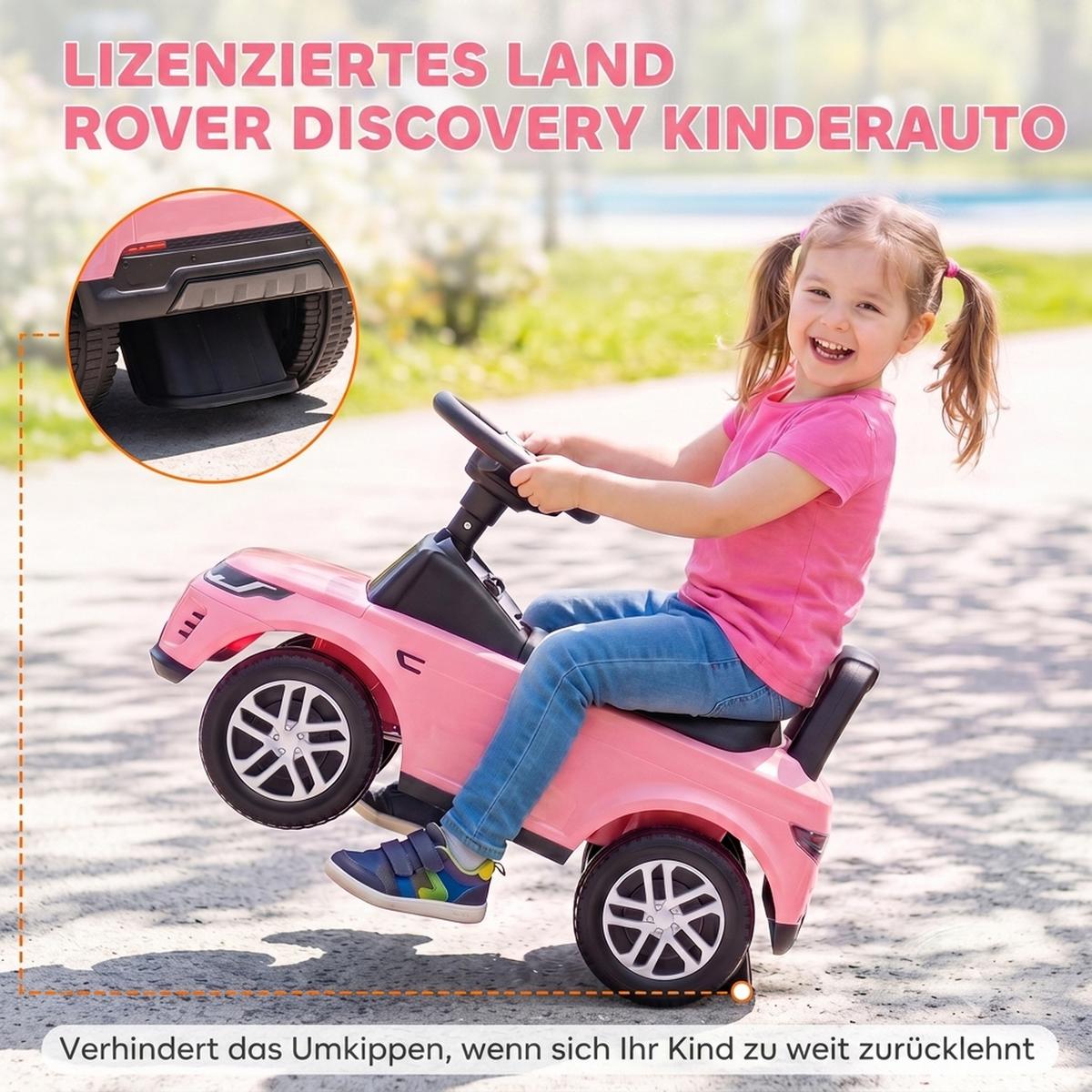 KINDER-RUTSCHAUTO Kunststoff Stahl Rosa - Rosa, Kunststoff (65.5/28/42cm) - AIYAPLAY