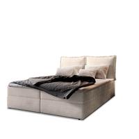 BOXBETT LENTE 140x200 cm mit Matratze und Topper - Creme - Creme, Holz (140/200cm) - MASSENO