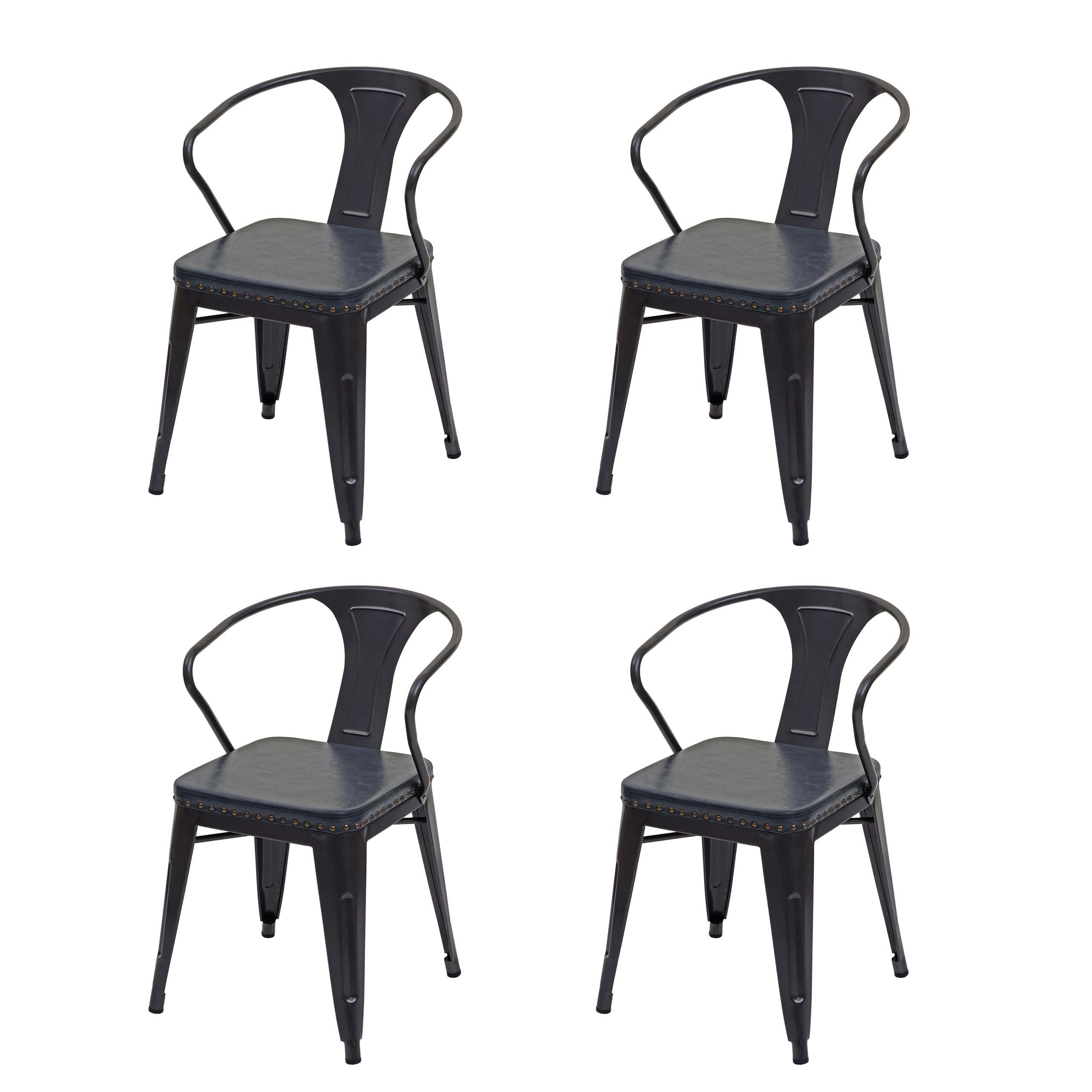 ESSZIMMERSTUHL H10D Grau 4er-Set - Grau, Metall (46/115/54cm) - MCW