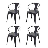 ESSZIMMERSTUHL H10D Grau 4er-Set - Grau, Metall (46/115/54cm) - MCW