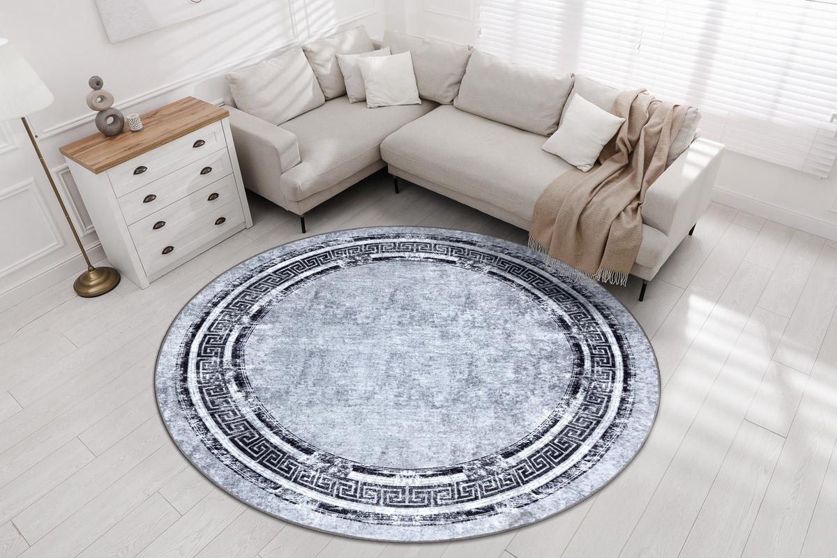 TEPPICH Miro 200 cm - Grau, Textil (200/200cm) - rugsX