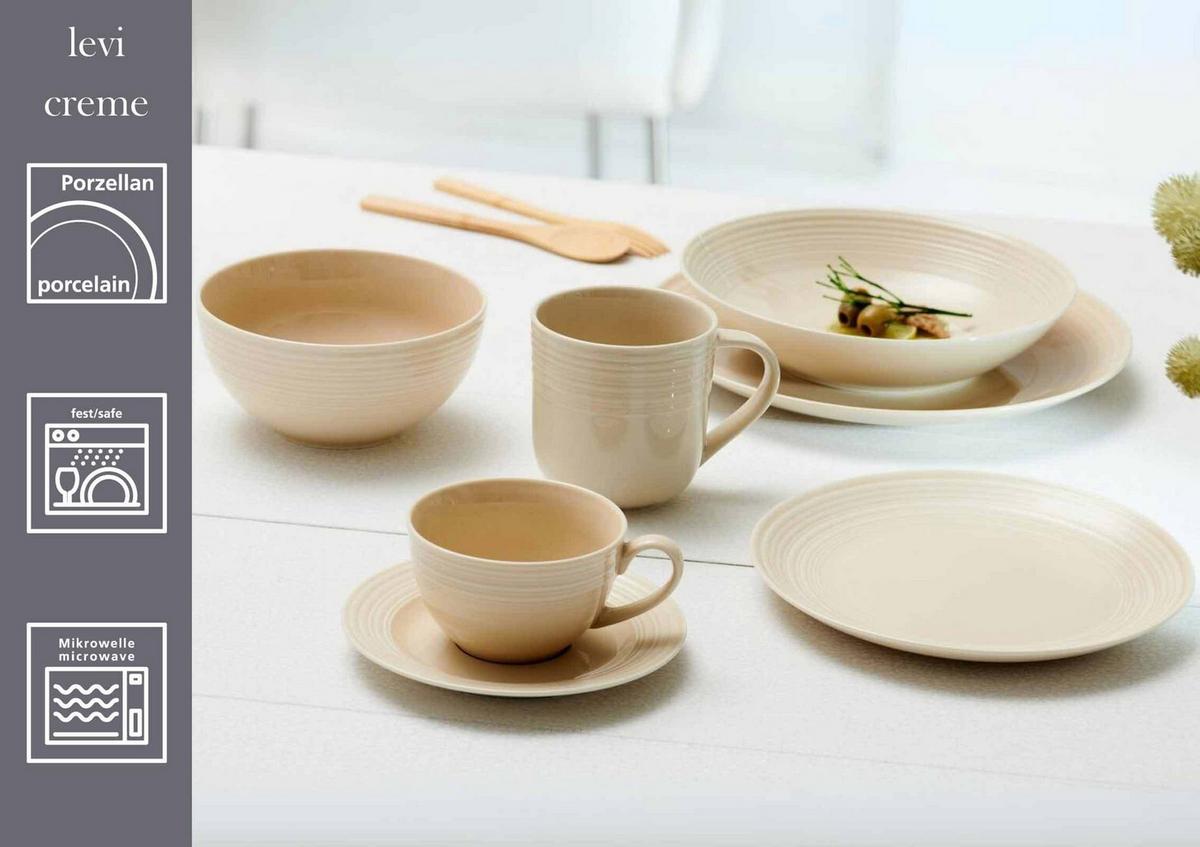 MÜSLISCHALEN Levi Beige ø 15 cm 6er Set - Beige, Keramik (15cm) - Ritzenhoff Breker
