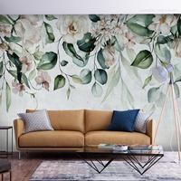 SELBSTKLEBENDE FOTOTAPETE 196/140 cm - Grau/Grün, Kunststoff/Textil (196/1cm) - KUNSTLOFT