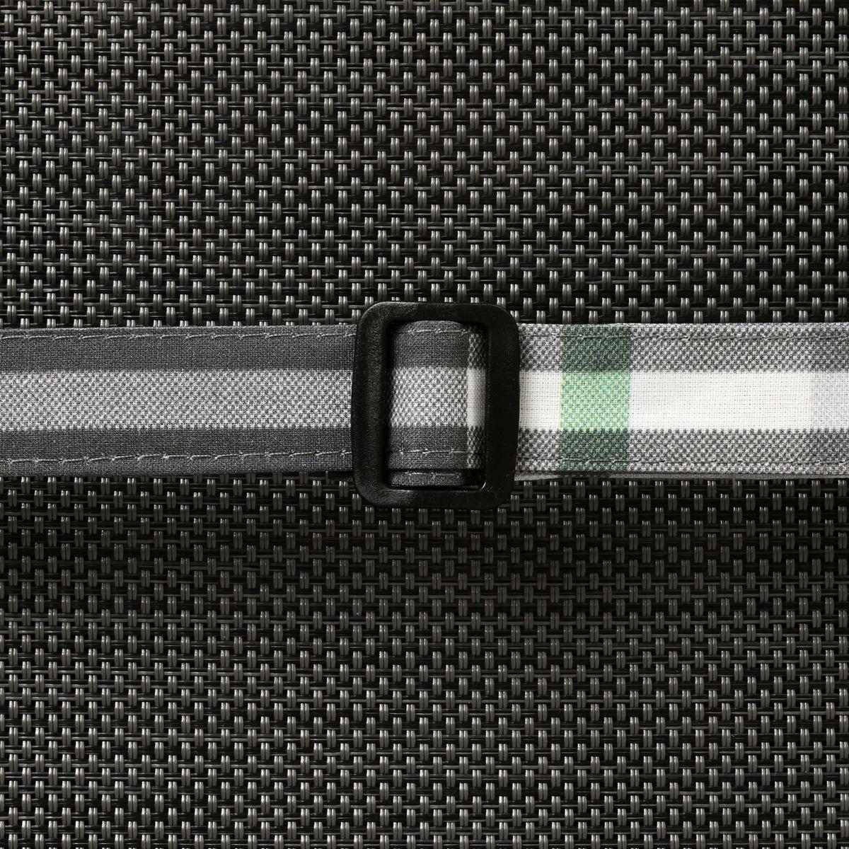 HOCHLEHNERAUFLAGE Sunny MK 120/50/6cm Mintgrün-Kariert - Mintgrün, Textil (50/6/120cm) - Beautissu 