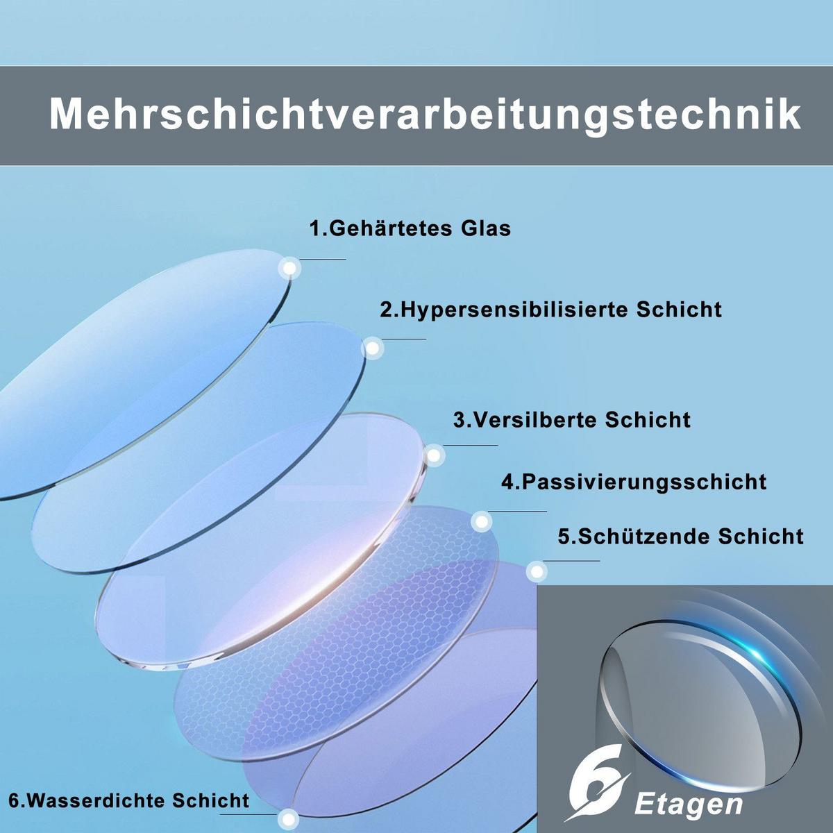 BADEZIMMERSPIEGEL Redman mit LED-Leuchte Ø50 cm - Weiß, Glas (50/3.3/50cm) - Nettlife