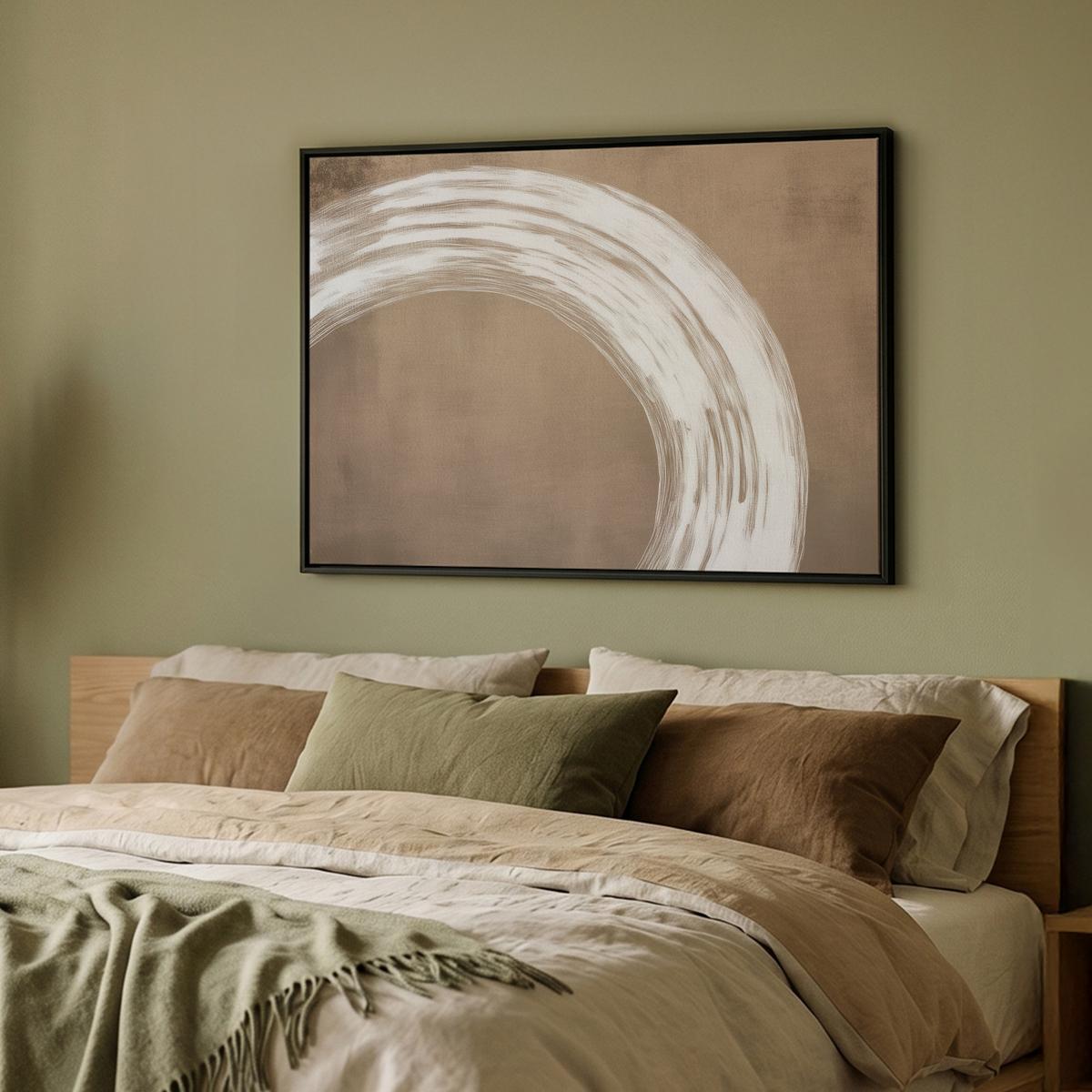 LEINWAND Bilder mit Rahmen - Farbe - Braun - Japandi - 100x70 - Kupferfarben, Textil (100/70cm) - MuchoWow