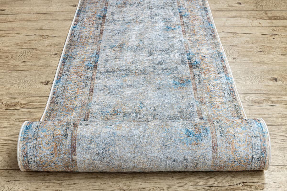 LÄUFER Antirutsch LOTUS 80/270 cm - Grau, Textil (80/270cm) - rugsX