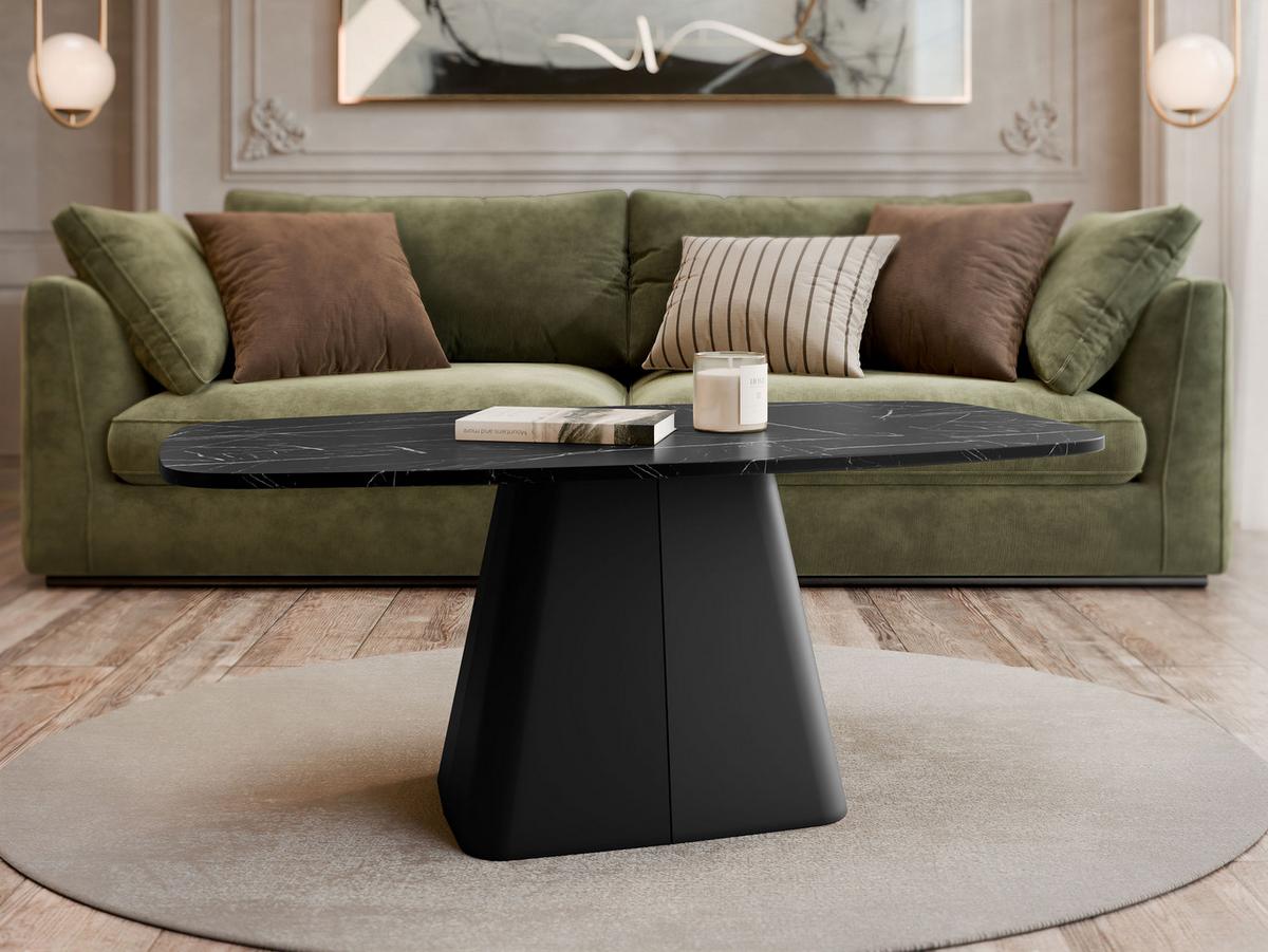 COUCHTISCH Noa - Schwarz, Holzwerkstoff/Metall (60/120/48cm) - MIRJAN24