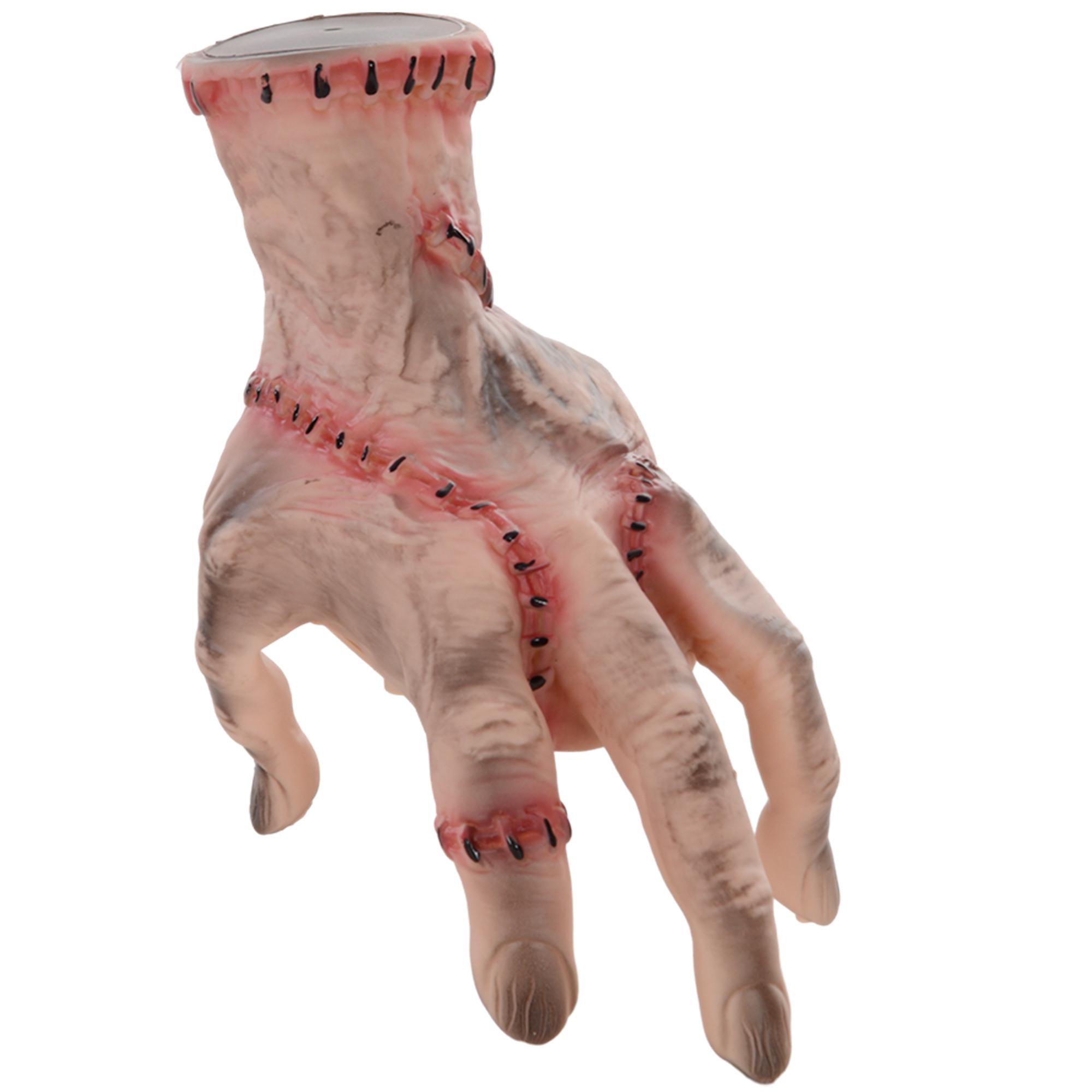 21CM Halloween Dekoration Realistische Narbes Händchen mit Soundfunktion - Rot, Kunststoff (18/21/15cm) - HOMCOM