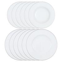 TAFELSERVICE Anmut Platinum No.1 weiß 12-tlg. - Weiß, Keramik (2/2/2cm) - Villeroy & Boch