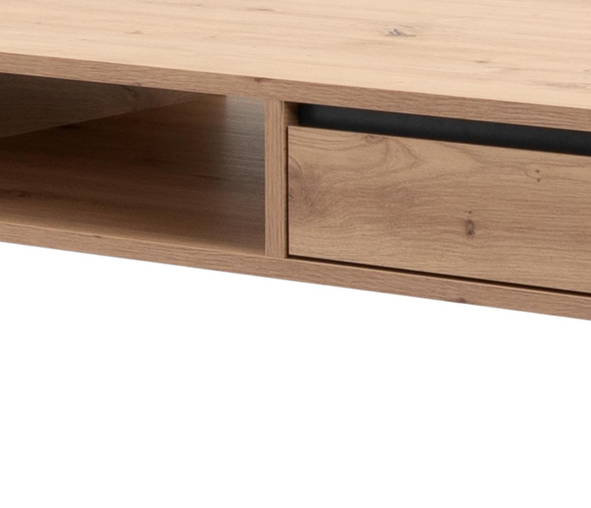 SCHREIBTISCH Artisan Eiche, anthrazit 120 cm, Industrial Design, Laptoptisch mit Schubladen - Anthrazit/Eiche Artisan, Holzwerkstoff (120/60/75cm) - Furn.Design